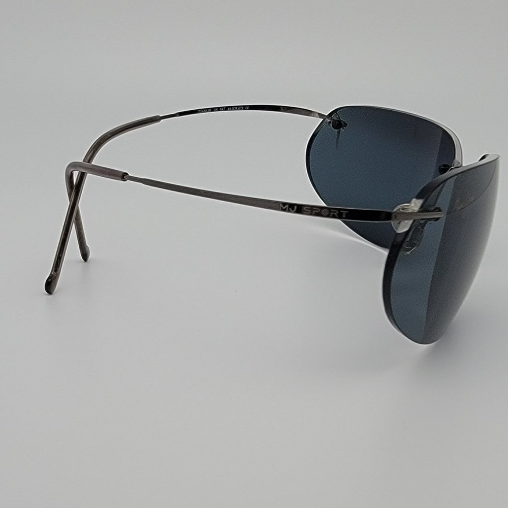 *SOLD* Maui Jim MJ-501-02 Kaanapali Titanium Gunmetal Sunglasses Frame w/ Case - Picture 6 of 13